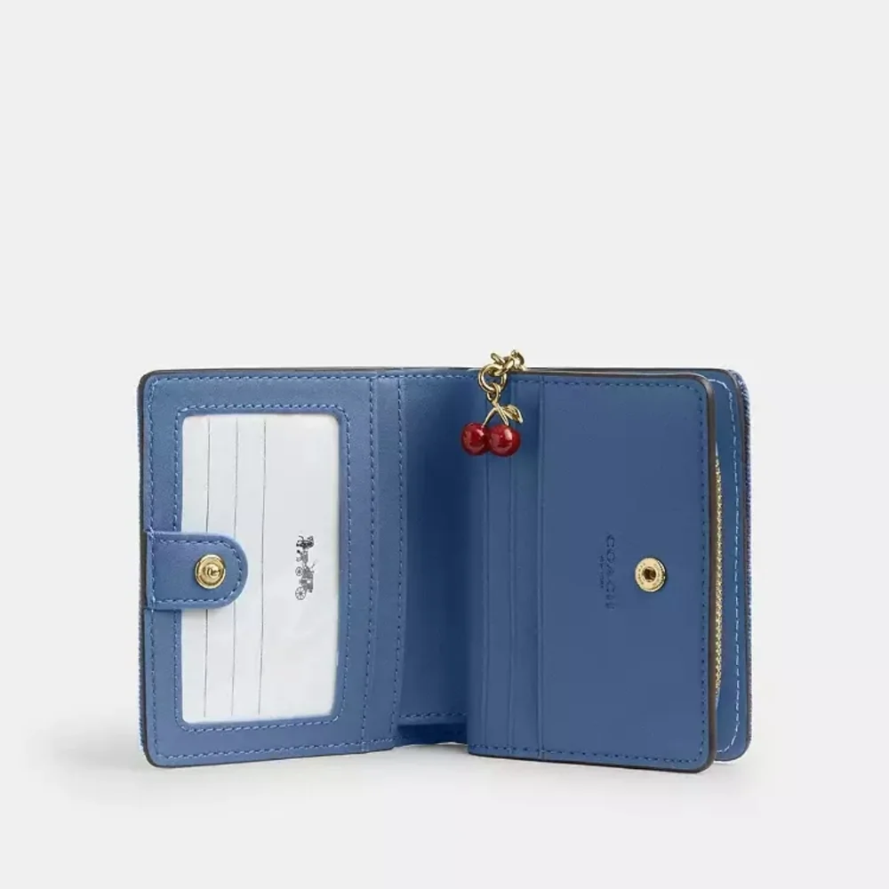 Coach Snap Wallet In Loved Denim With Charm - Picture 10 of 10
